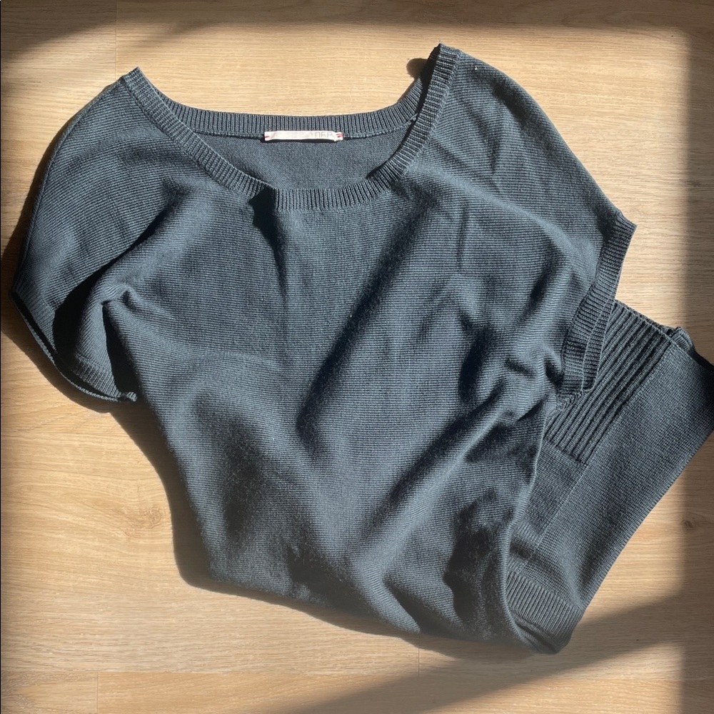 100% Merino Wool NFP Women’s Crew Neck Navy Dress Size Large